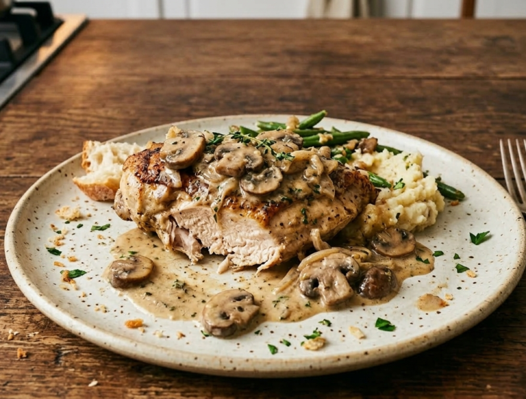 Creamy Mushroom Chicken – Easy Skillet Dinner