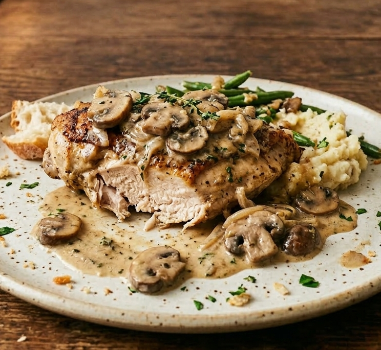 Creamy Mushroom Chicken – Easy Skillet Dinner