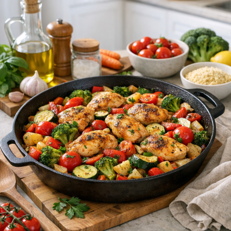 Chicken with Vegetables Skillet