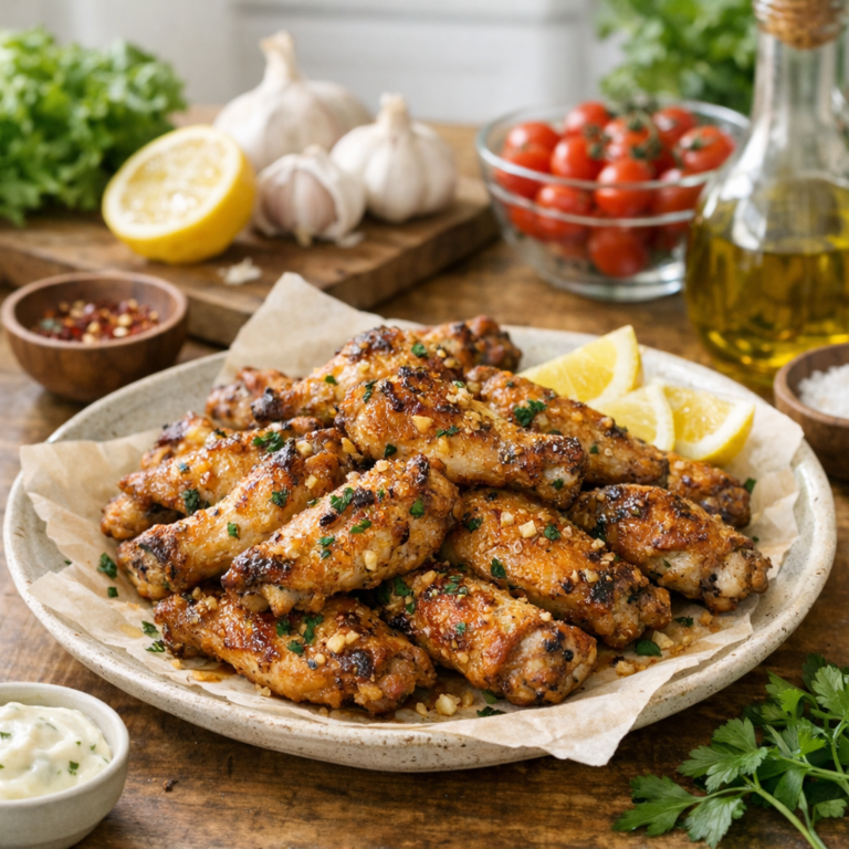 Garlic Chicken Wings (oven)
