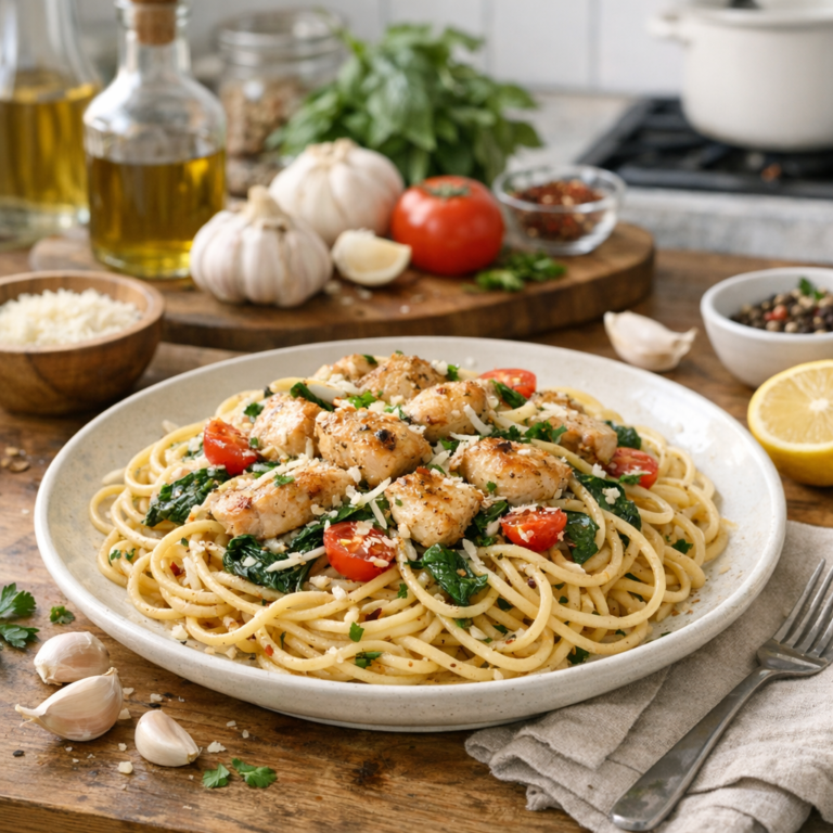 Garlic Chicken Pasta