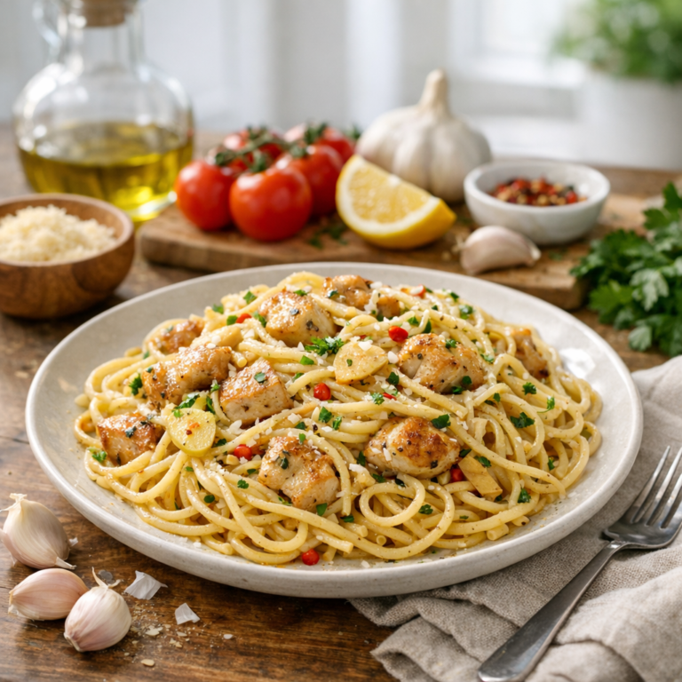 Garlic Chicken Pasta