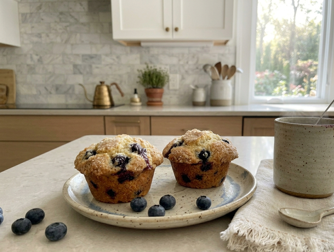 Easy Lemon Blueberry Muffins – Soft, Moist, and Ready in 30 Minutes