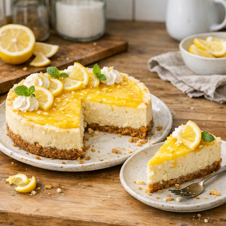 Lemon cheesecake