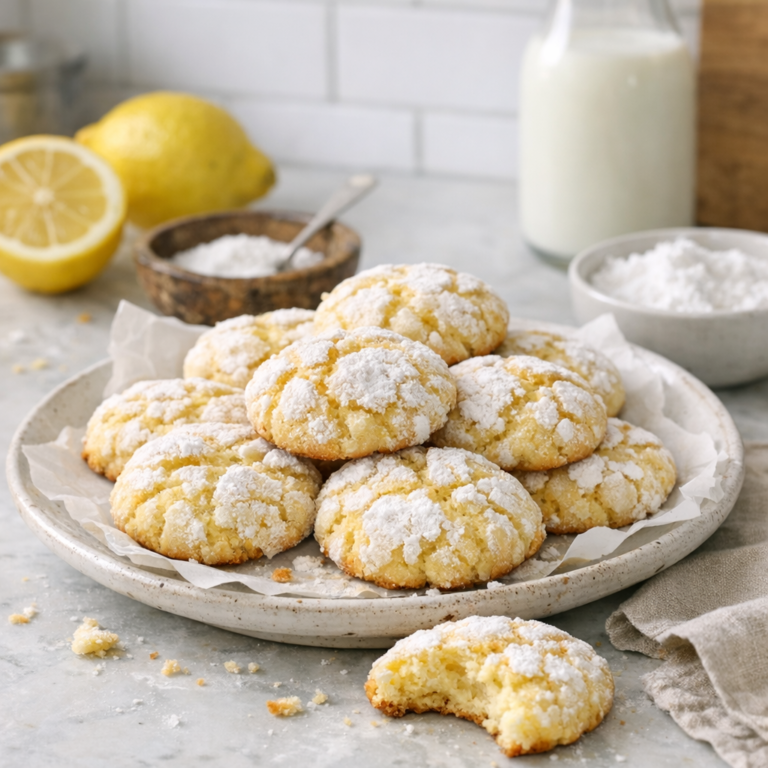 Lemon crinkle cookies