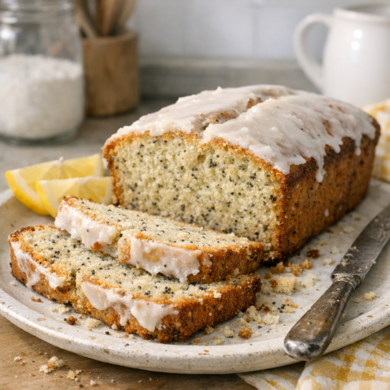 Lemon poppy seed cake