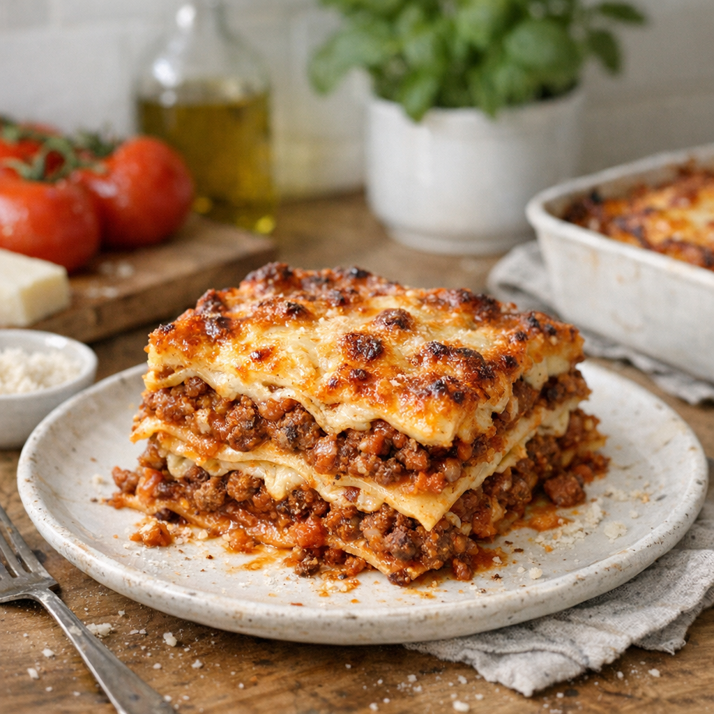 Beef lasagna