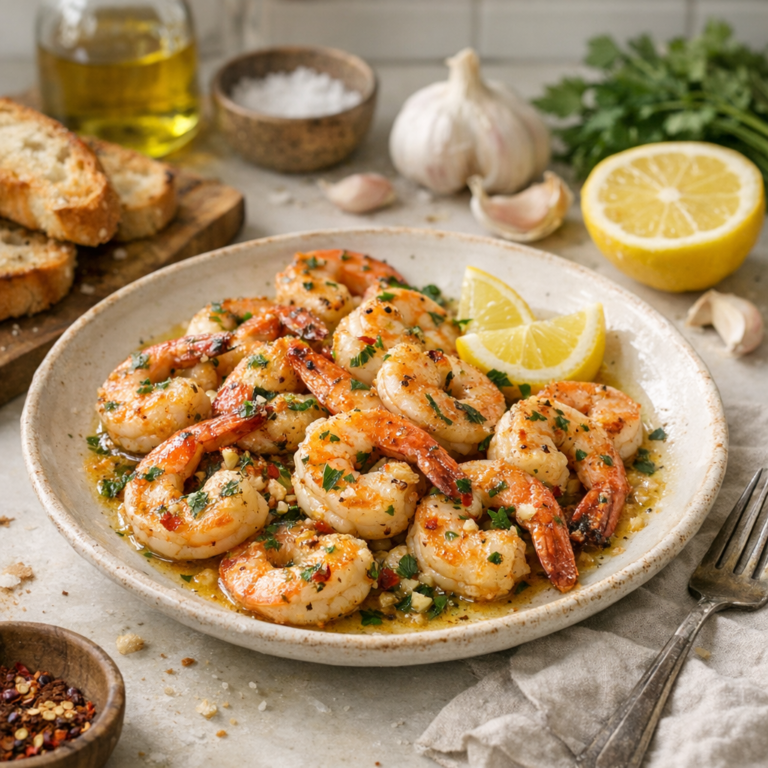 Garlic butter shrimp