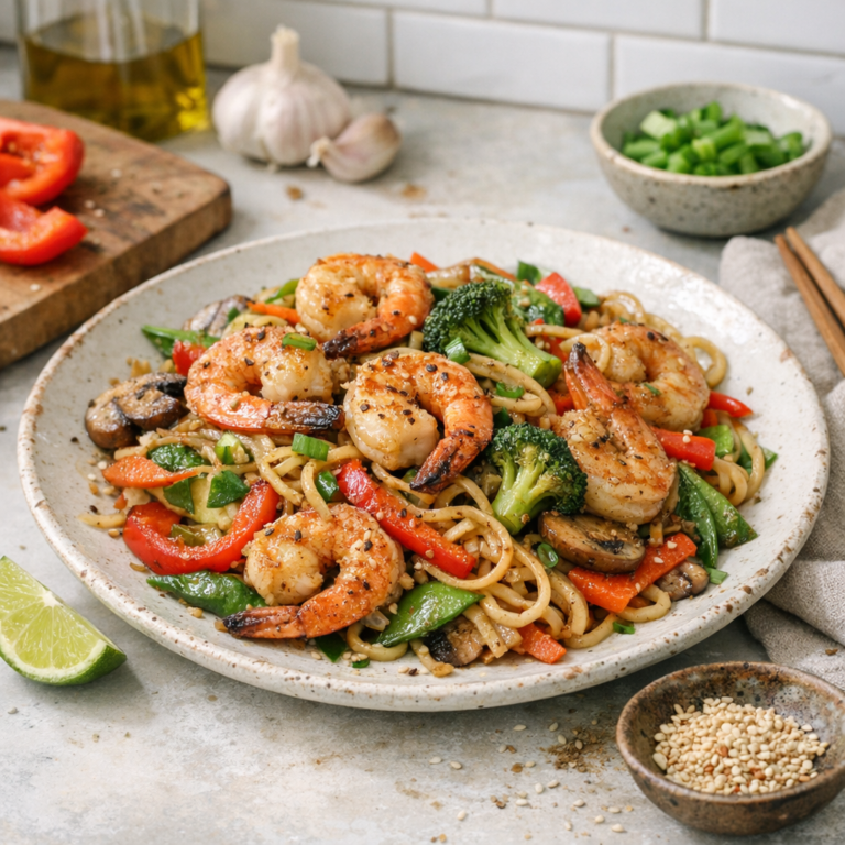 Fast Shrimp Stir Fry — Asian-Style