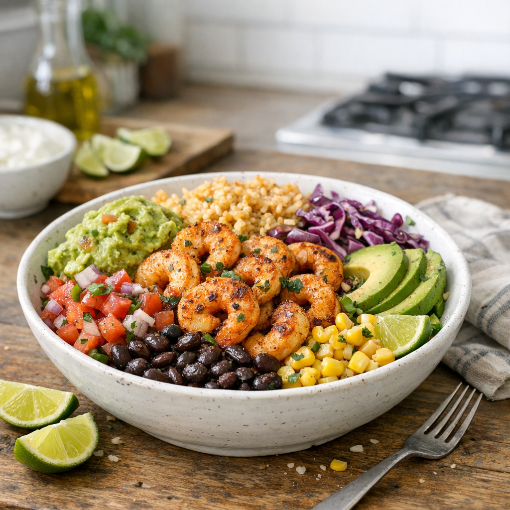 Shrimp burrito bowl