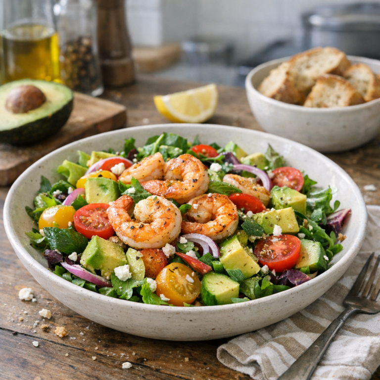 Shrimp avocado salad