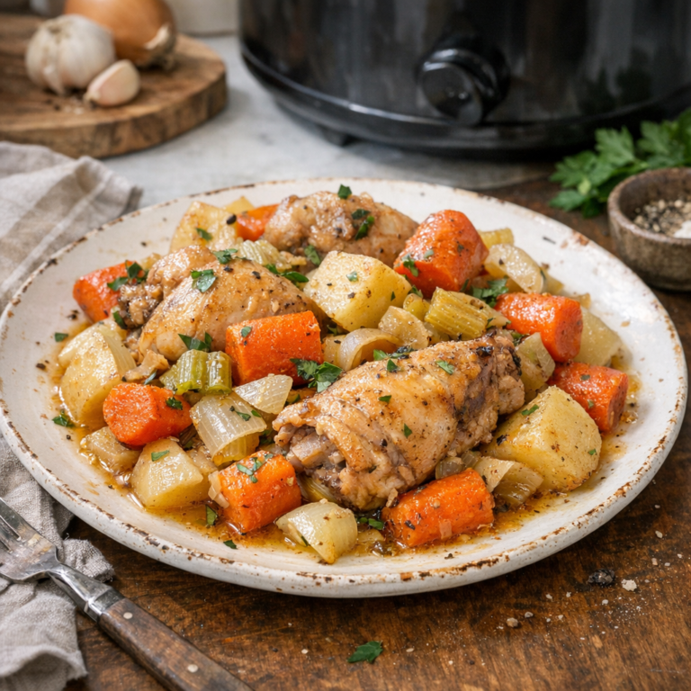Slow Cooker Chicken And Vegetables